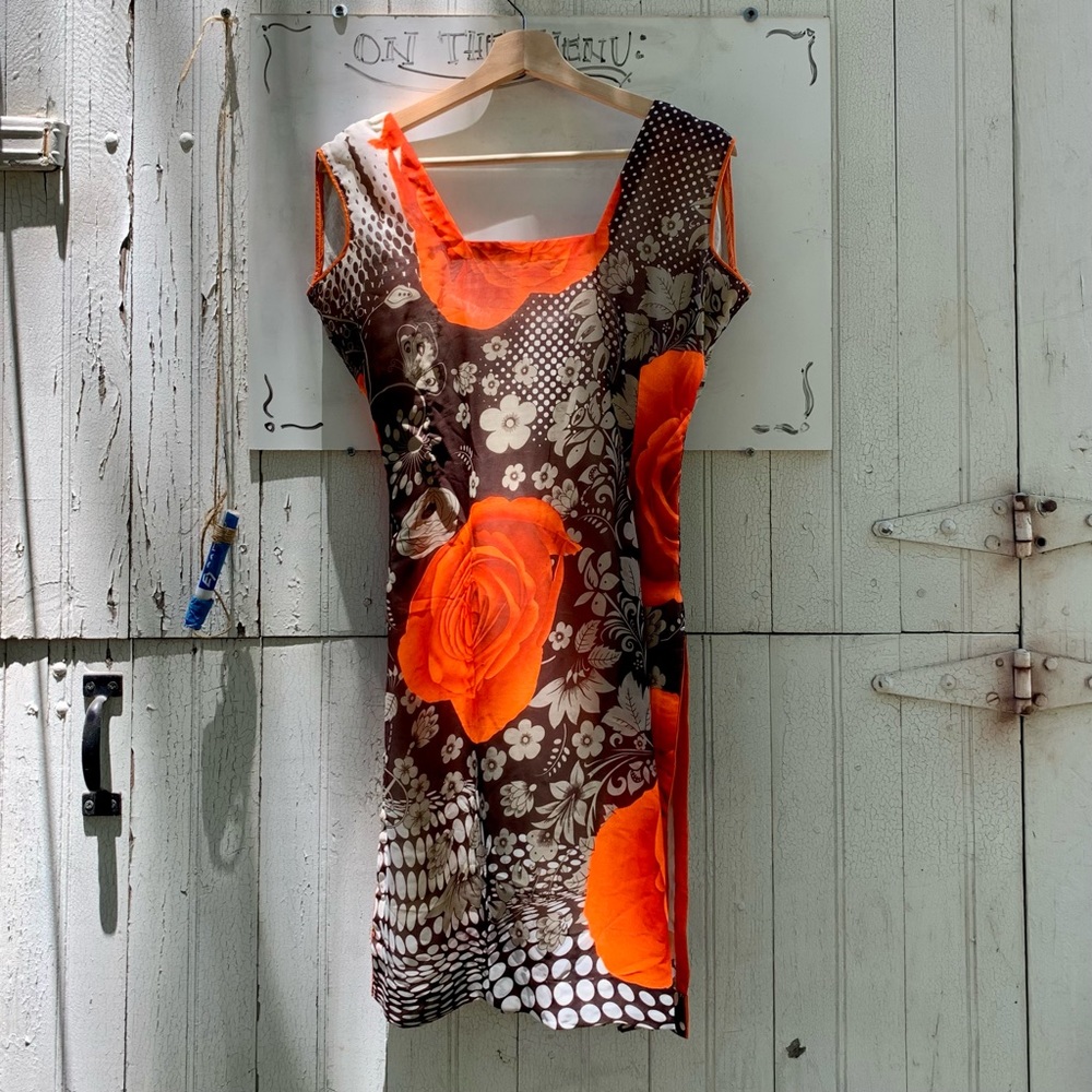Vintage Sleeveless Mini Tunic Dress size M